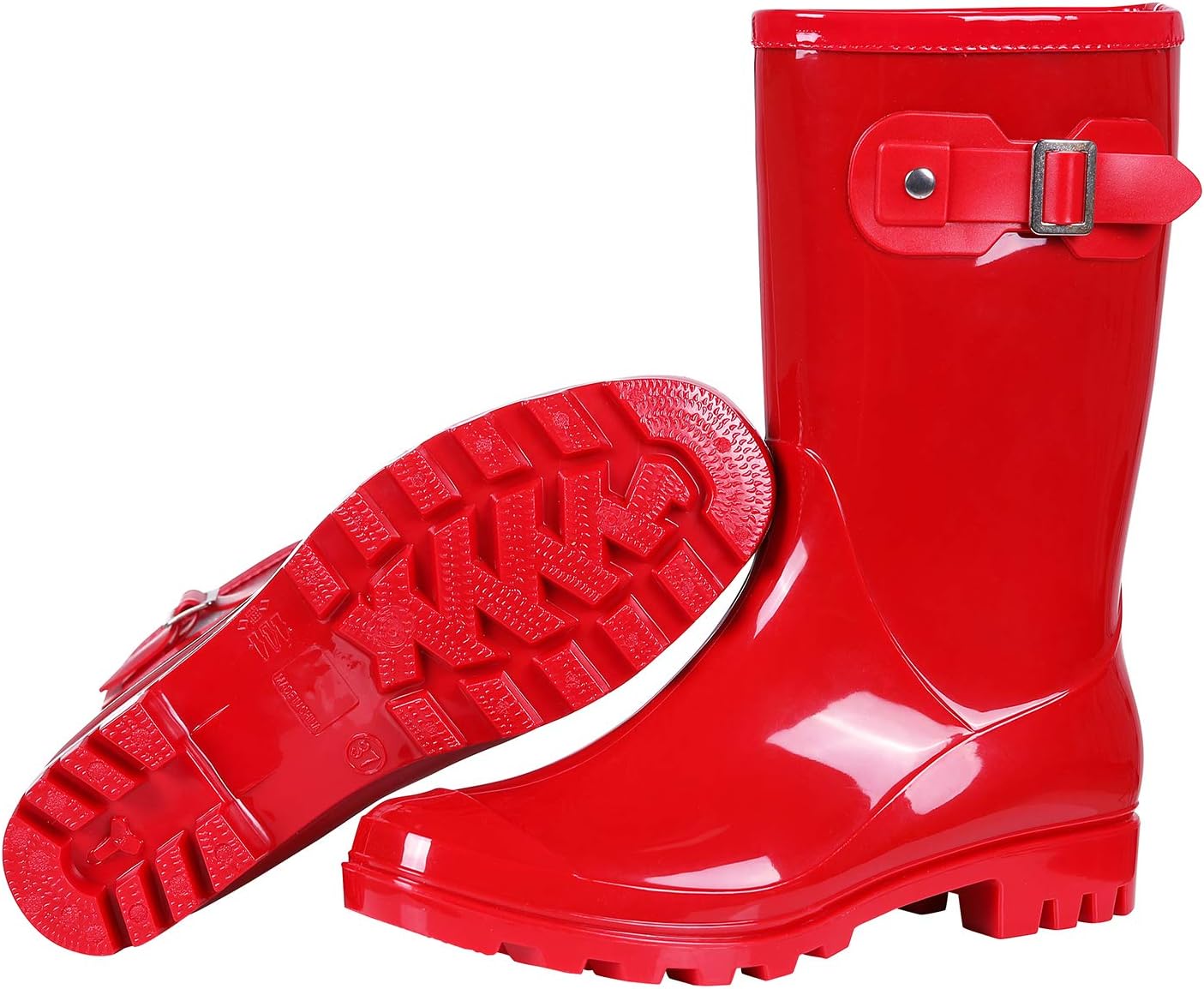Detalle de Evshine Women's Rain Boots, Mid-Calf