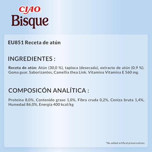 Thumbnail 4 de INABA Ciao Bisque 480 g — Snack húmedo para gato 🐱