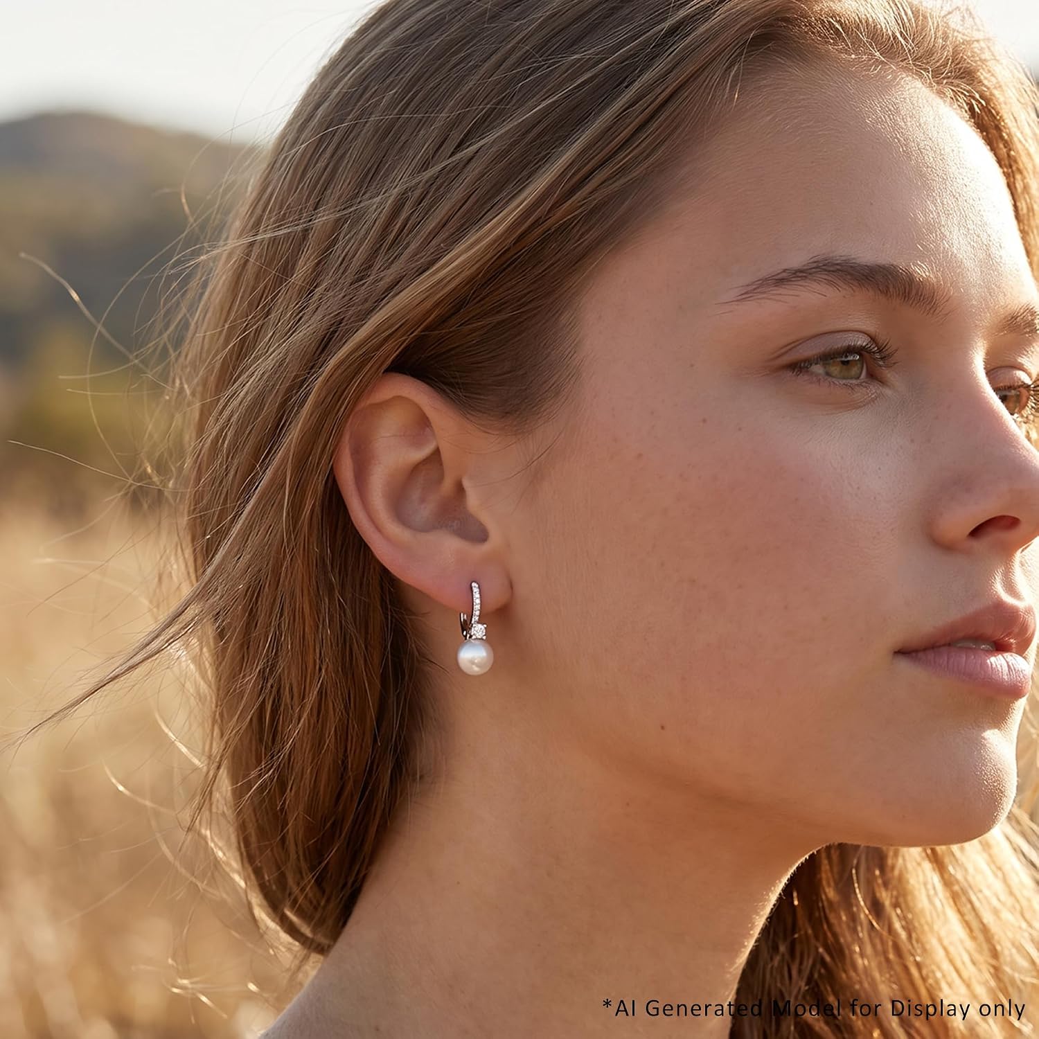 Detalle 2 de BAMIKI Pearl Drop Earrings 8mm Pearls