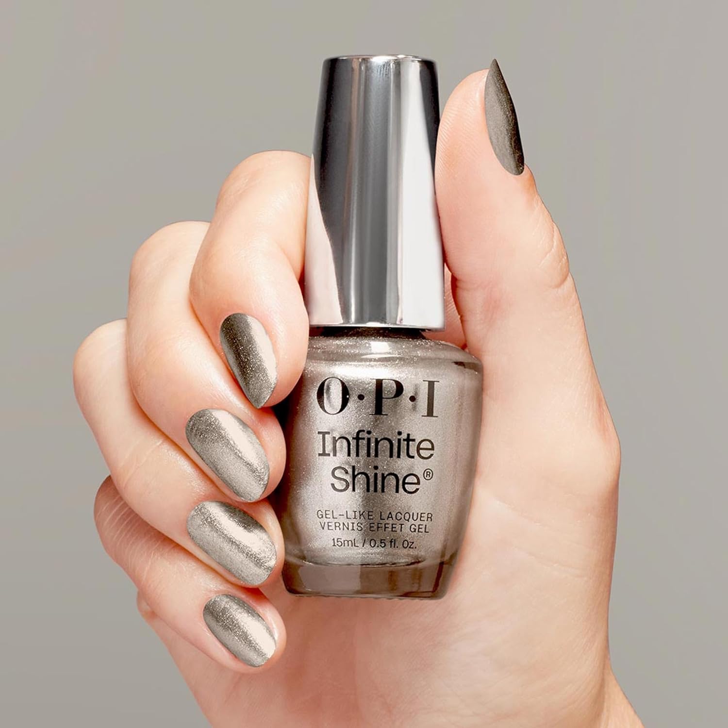 Thumbnail 3 de OPI Infinite Shine smalto grigio effetto gel a lunga durata, 15 ml