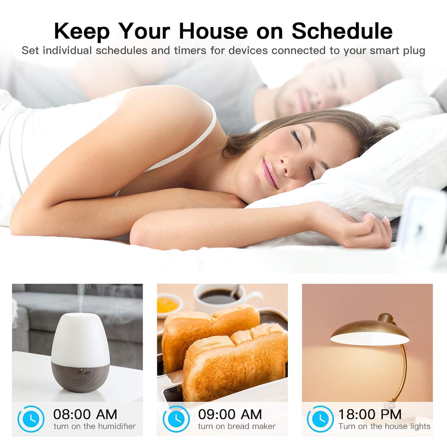 Detalle de Aoycocr 13A UK WiFi Smart Plug with Smart Life App — One‑Outlet Mini Smart Plug for Remote Control