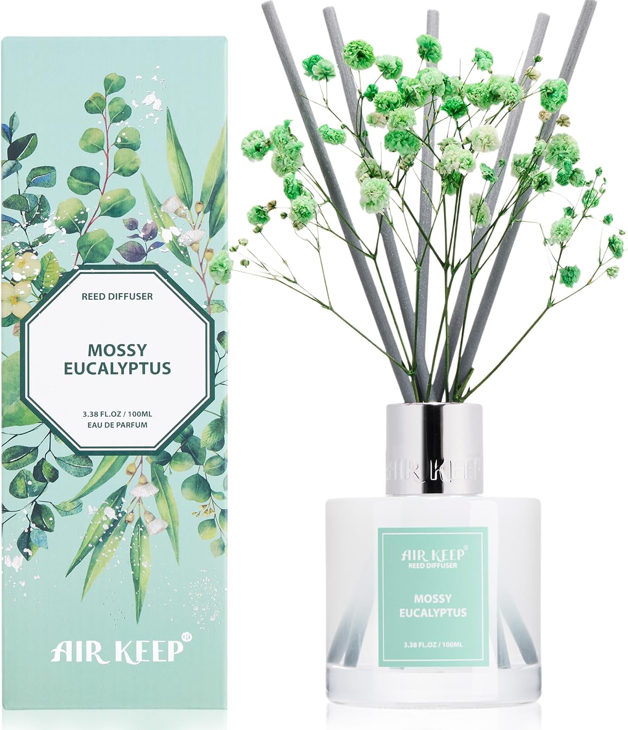 Thumbnail 6 de Airkeep Lime Basil Raumduft 100 ml mit 8 Duftstäbchen – langanhaltende Frische & stilvolle Deko