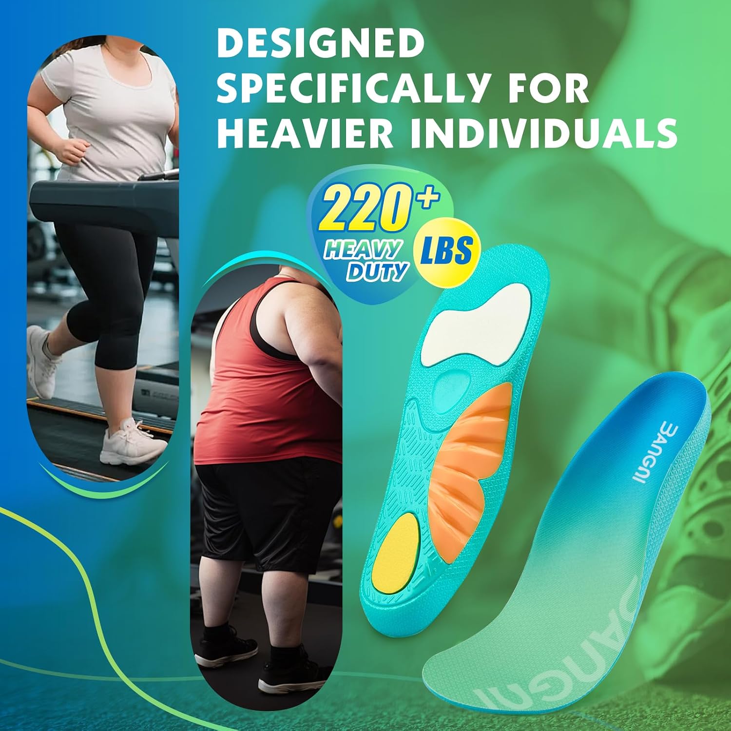 Thumbnail 1 de 3ANGNI Comfort Arch Support Insoles: Orthotic Shoe Inserts for Foot Pain Relief