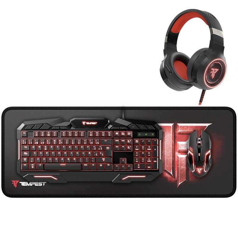Detalle de Tempest Oblivion Combo teclado, ratón, auriculares y alfombrilla