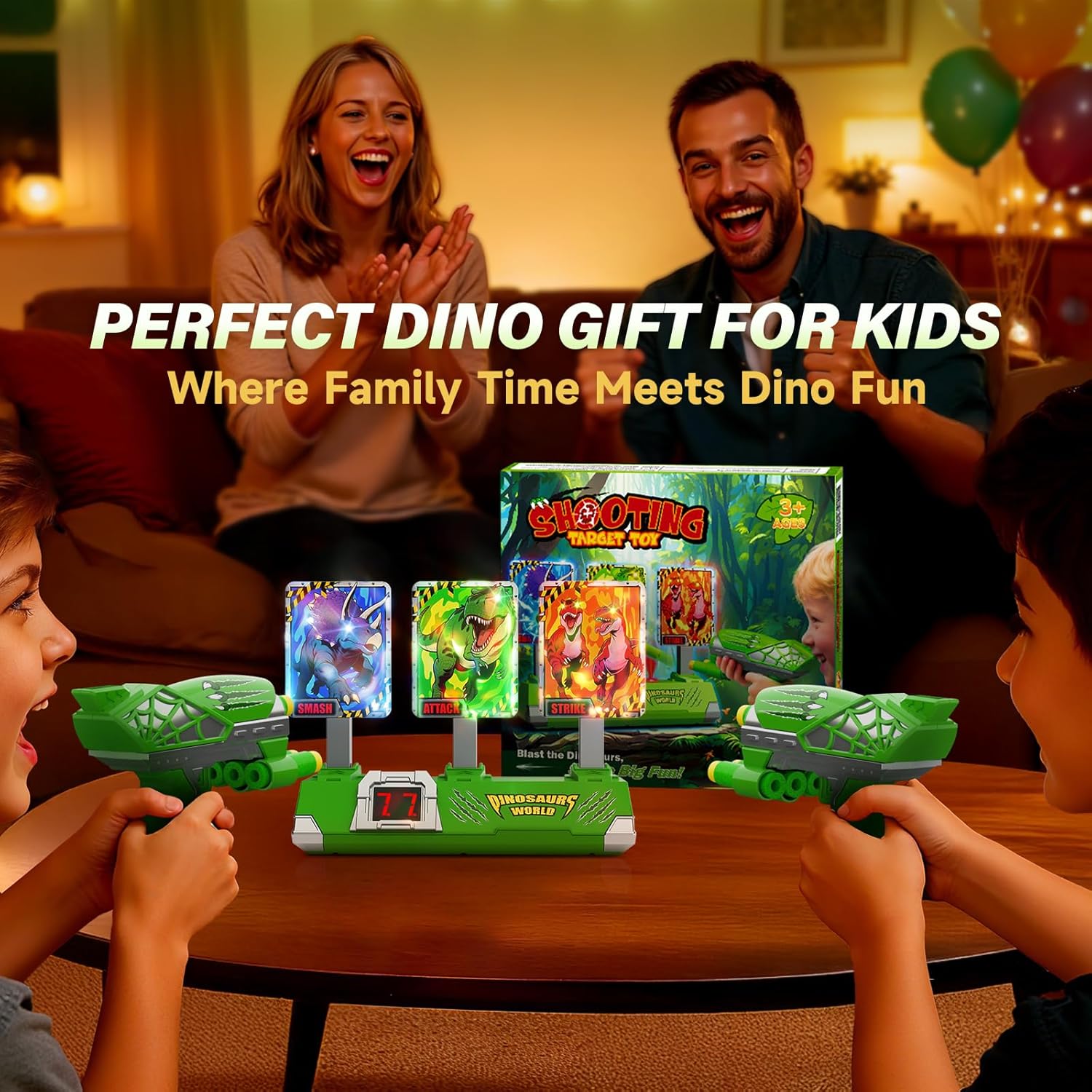 Thumbnail 6 de Dinosaur Shooting Game with Light‑Up Targets