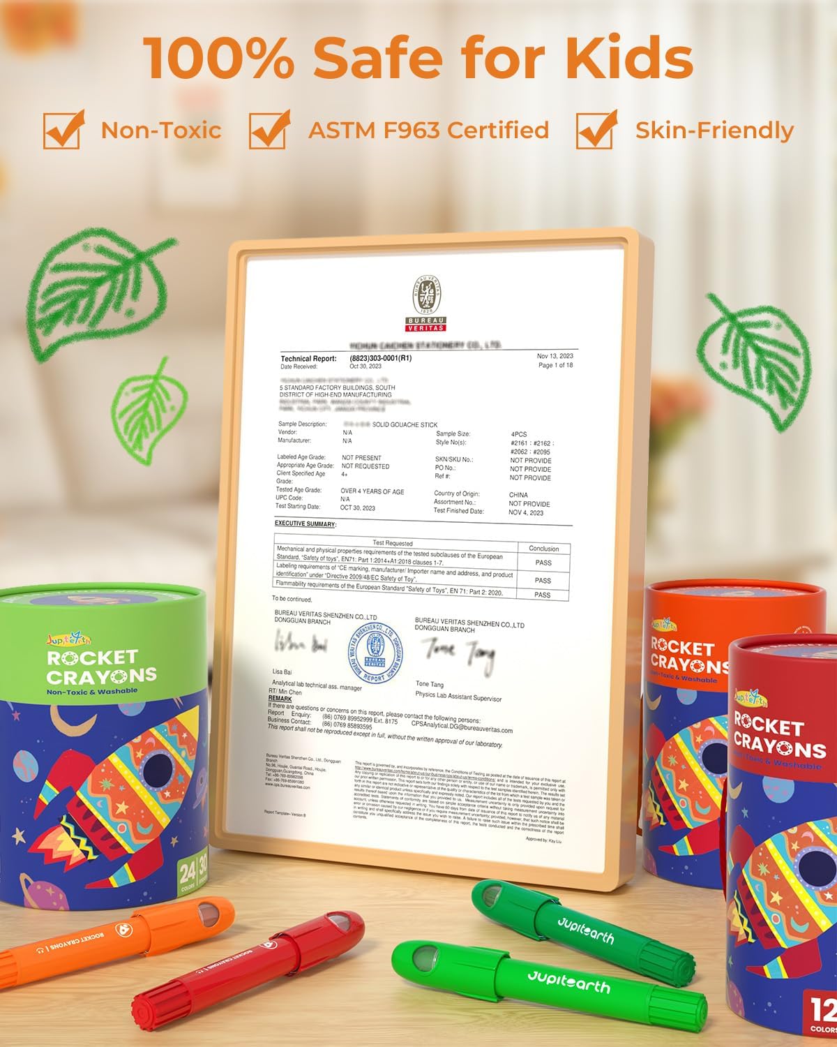 Thumbnail 3 de JUPITEARTH 12 Colours twistable rocket crayons for toddlers 🎨