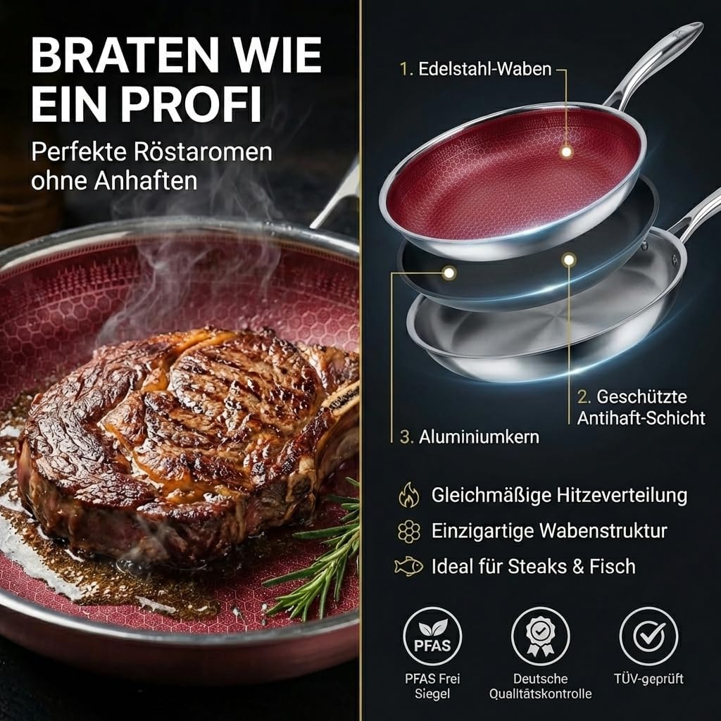 Thumbnail 1 de FIXLINE BLACK FOREST Servierpfanne 28cm RED Edition