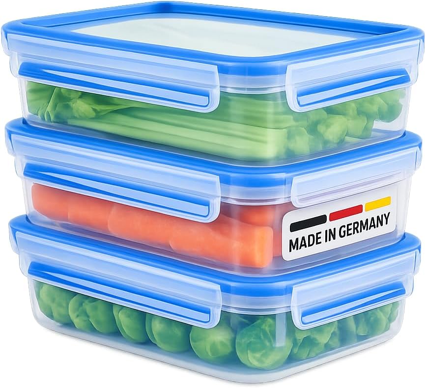 EMSA Clip & Close Frischhaltedosen-Set 3 x 1,2 L