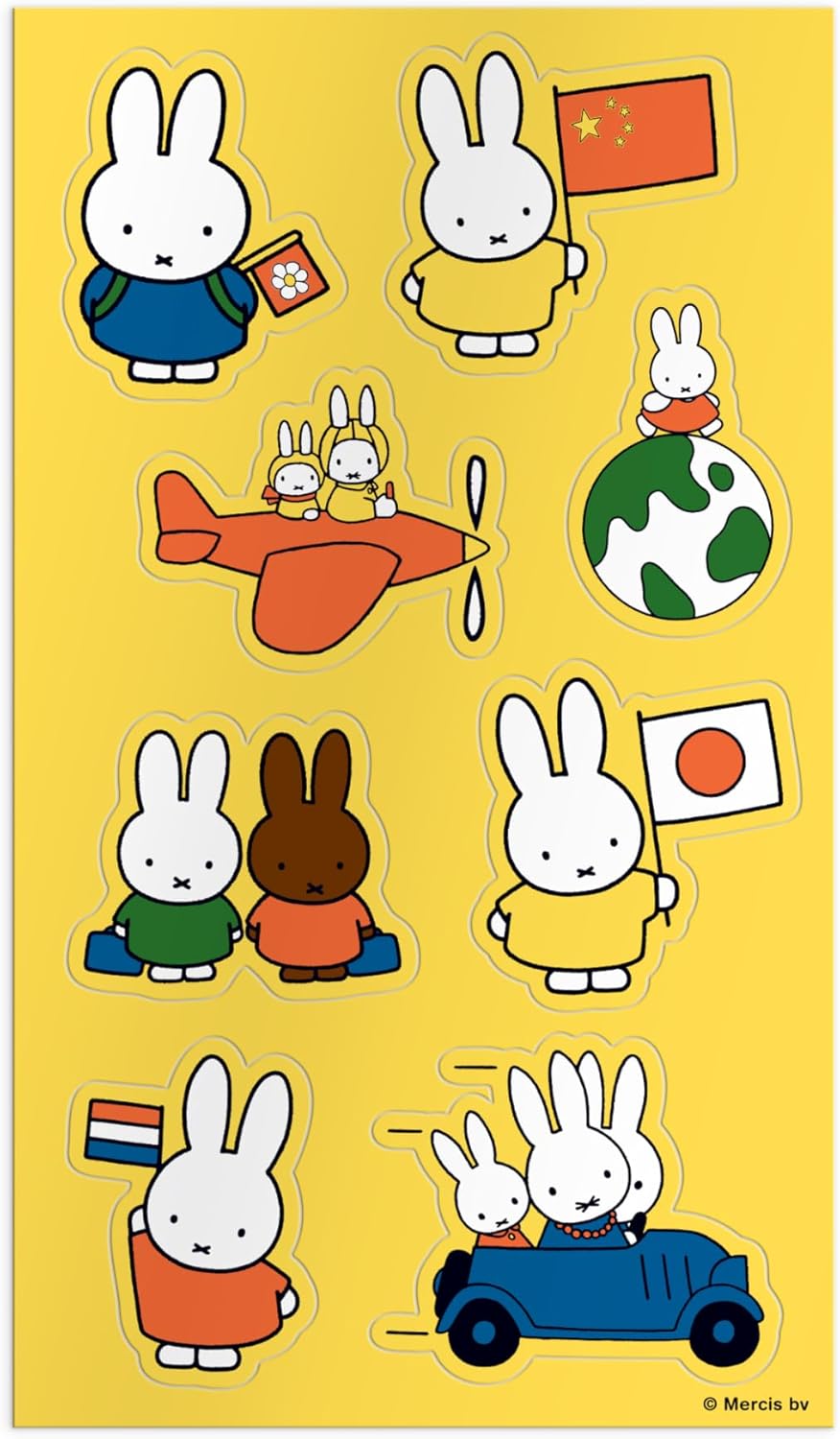 Detalle 2 de Galison Miffy Sticker Tin – 24 Sheets of Miffy Stickers (22 standard + 2 Puffy) in a Portable Tin