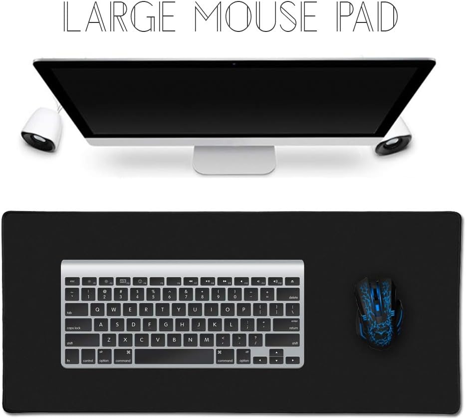 Thumbnail 6 de Cmhoo XXL Professional Large Mouse Pad & Computer Game Mouse Mat (90x40, Black)