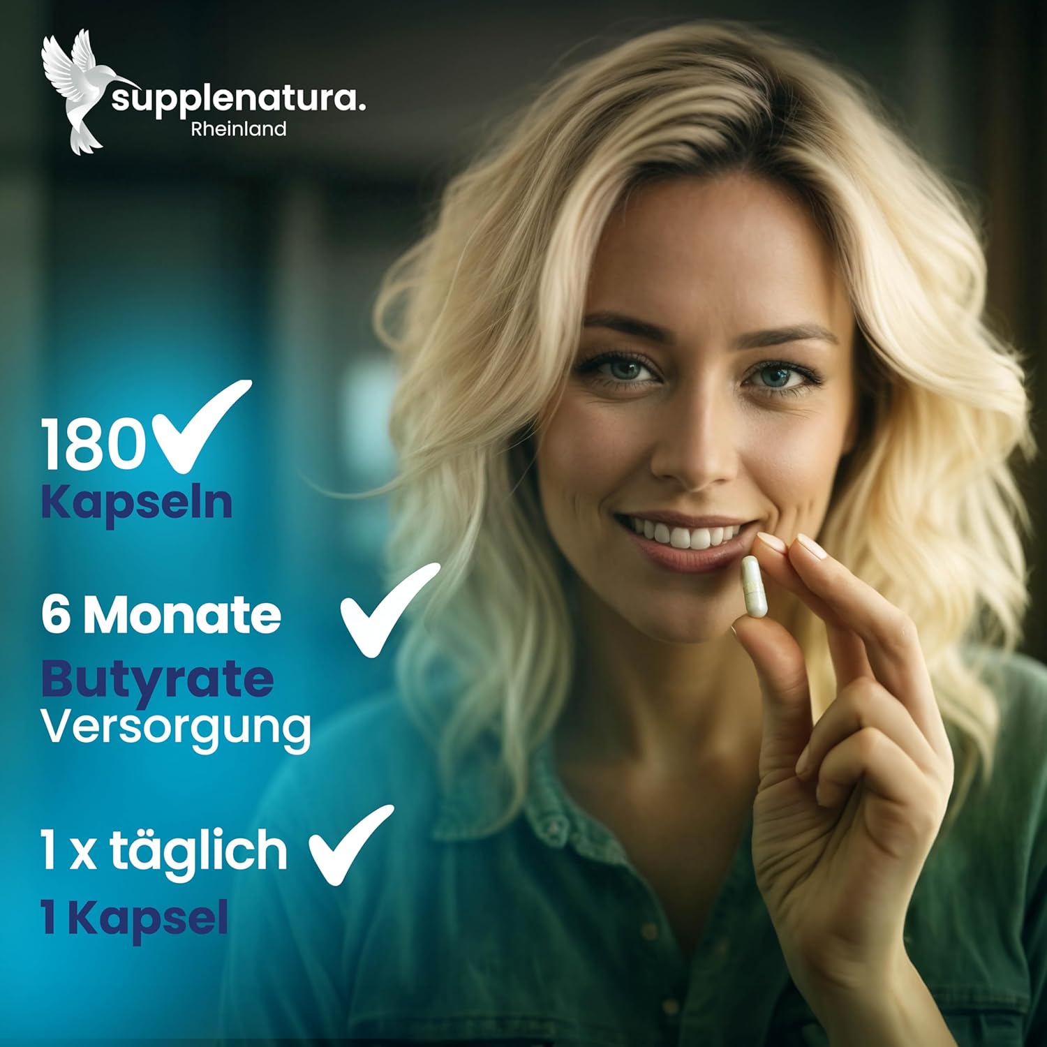 Detalle 1 de supplenatura Butyrate Kapseln 180 Stück
