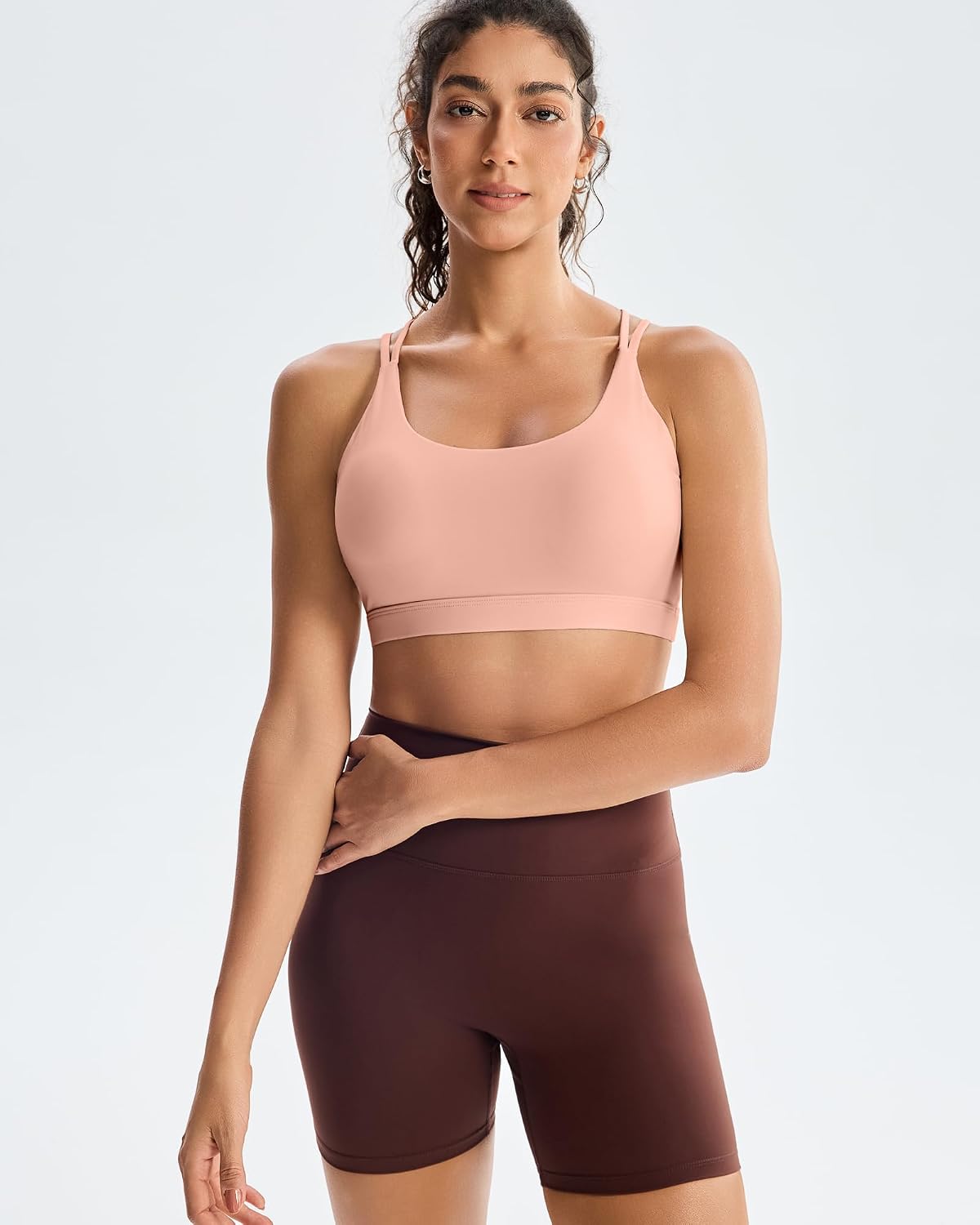 Thumbnail 6 de RUNNING GIRL WX2354 Longline Sports Bra with Removable Pads and Crisscross Back