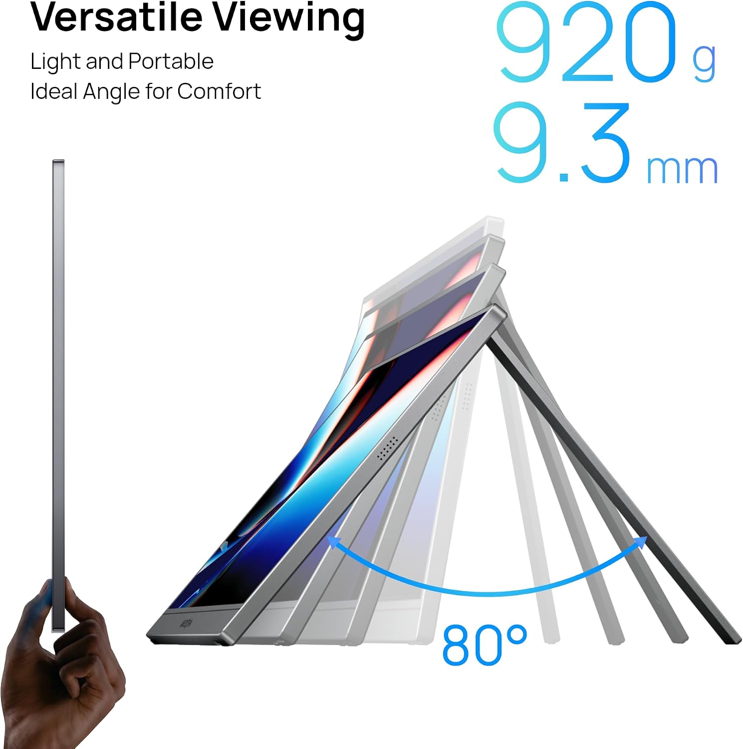 Detalle 2 de ARZOPA Z1C Plus 17.3 Portable Monitor