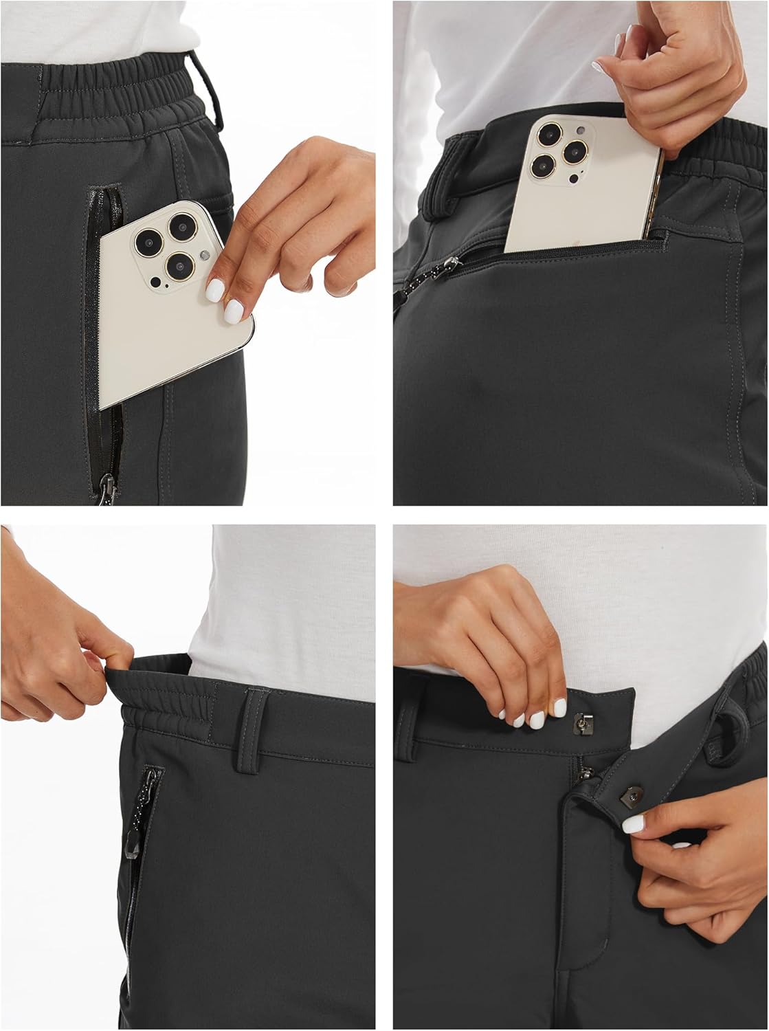 Detalle de MAGCOMSEN Fleece Lined Waterproof Ski Pants