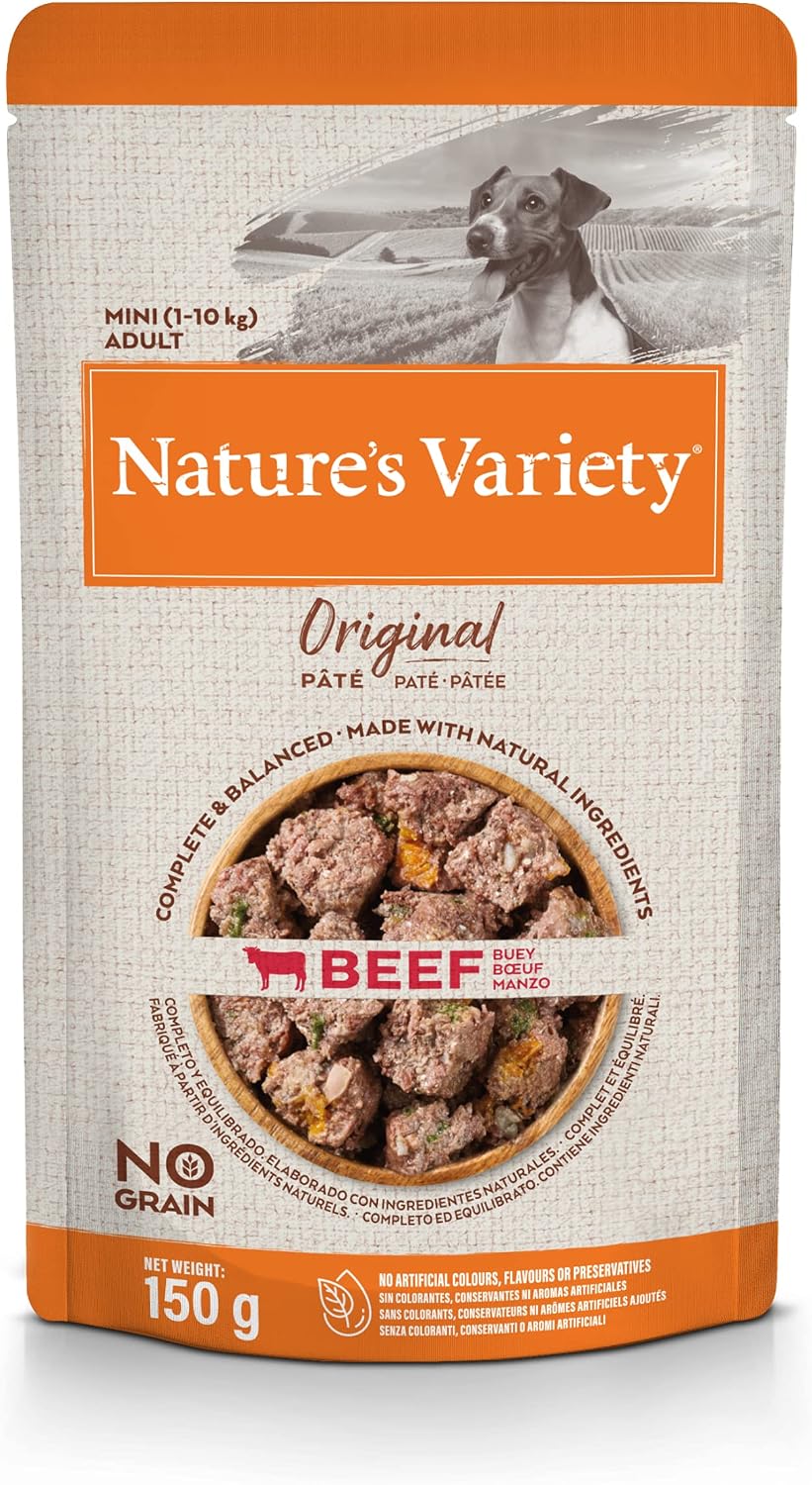 Detalle de Nature's Variety Original No Grain - Paté para Perros Adultos Mini con Pavo | Caja 8 x 150 g