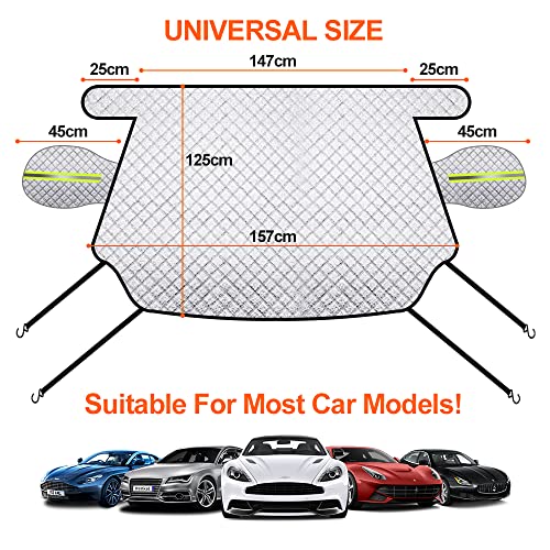 Thumbnail 4 de Parasole auto parabrezza 197×125 cm per inverno e sole