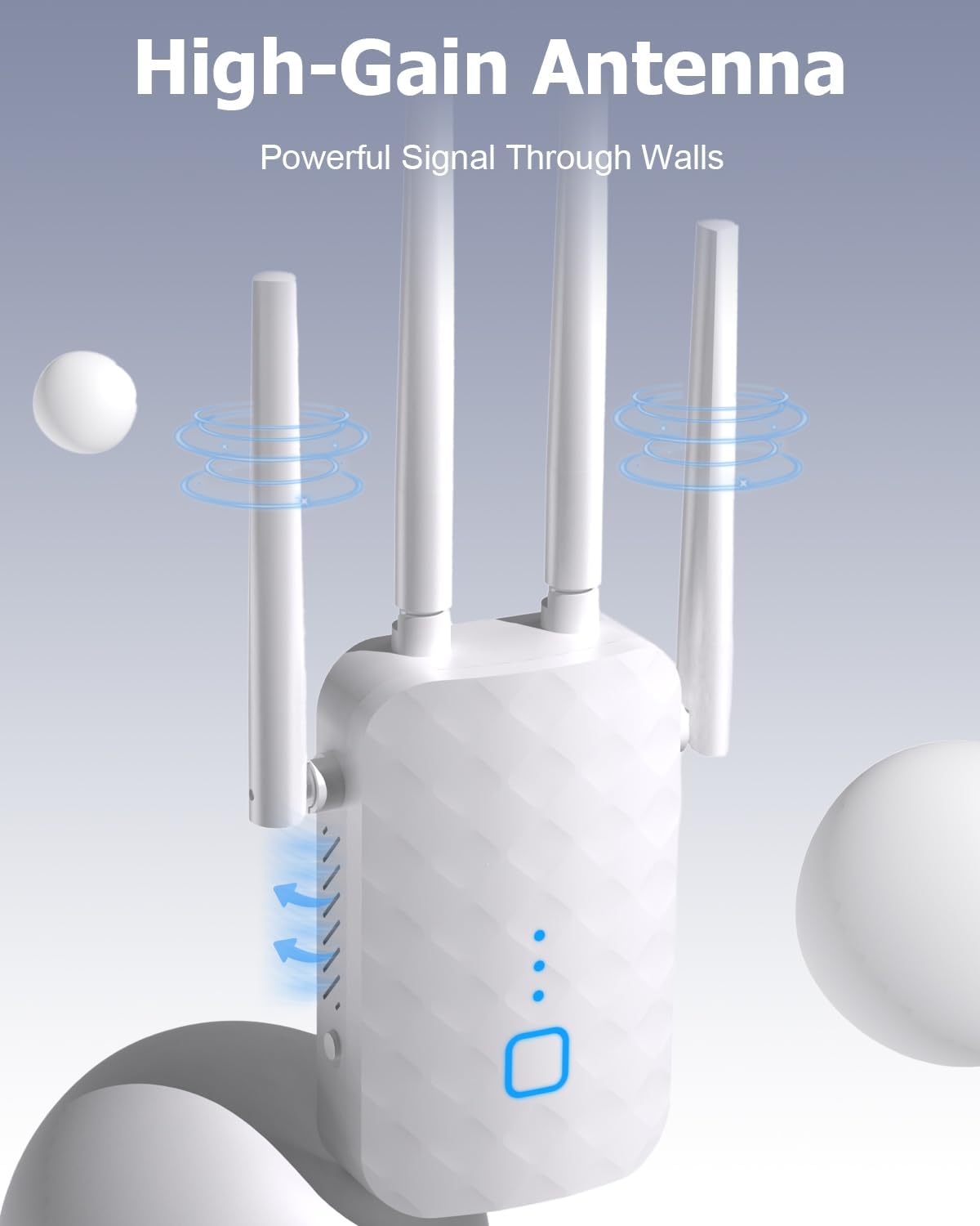 Thumbnail 2 de MEETOWN WLAN Verstärker: Dualband Repeater mit Gigabit‑LAN und AP‑Modus