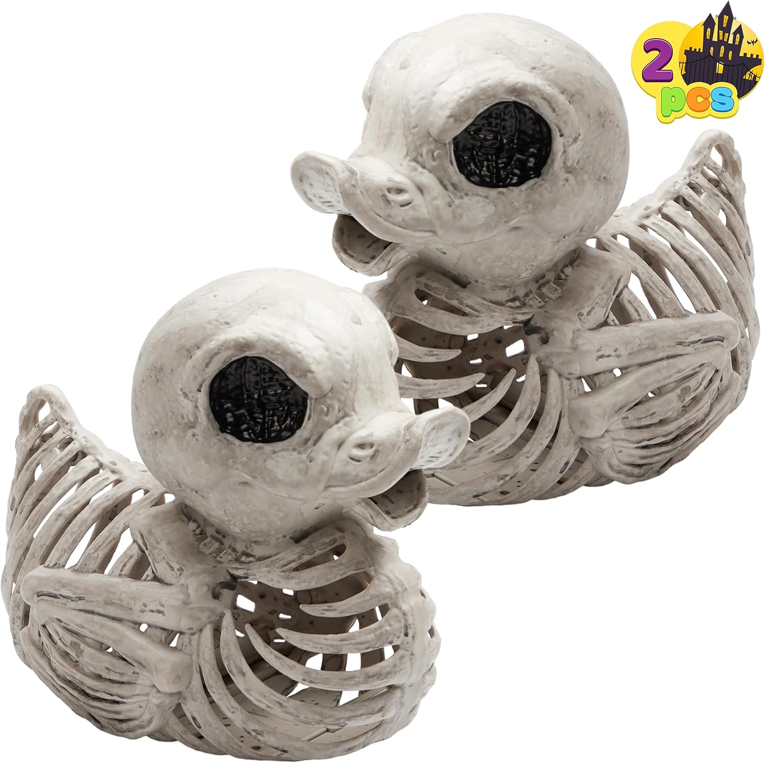 Detalle de JOYIN 15522 Duck Skeleton Decorations, 2-Pack, 4.5-Inch Plastic Halloween Props
