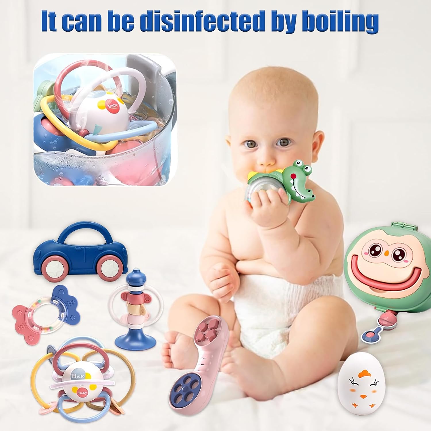 Thumbnail 2 de Gdbykds 14pcs Baby Rattles: Safe, Stimulating Toys for 0–12 Months