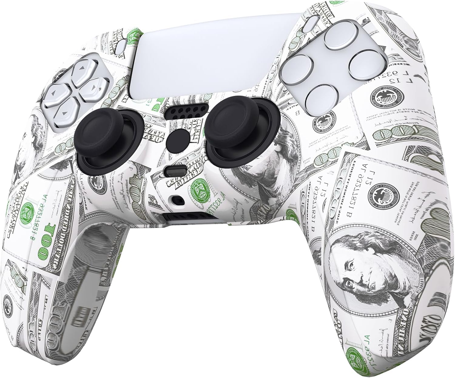 Detalle de PlayVital PS5 controller skin with 6 grips