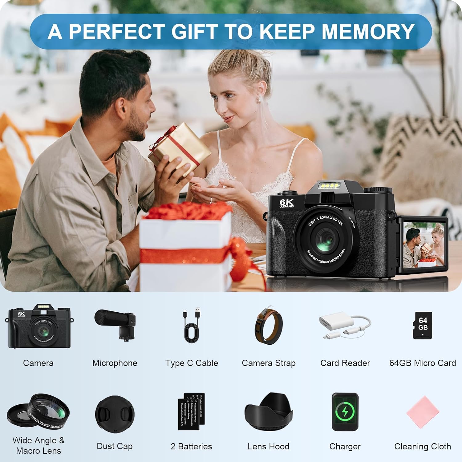 Thumbnail 6 de Yatao 6K 64MP flip screen camera