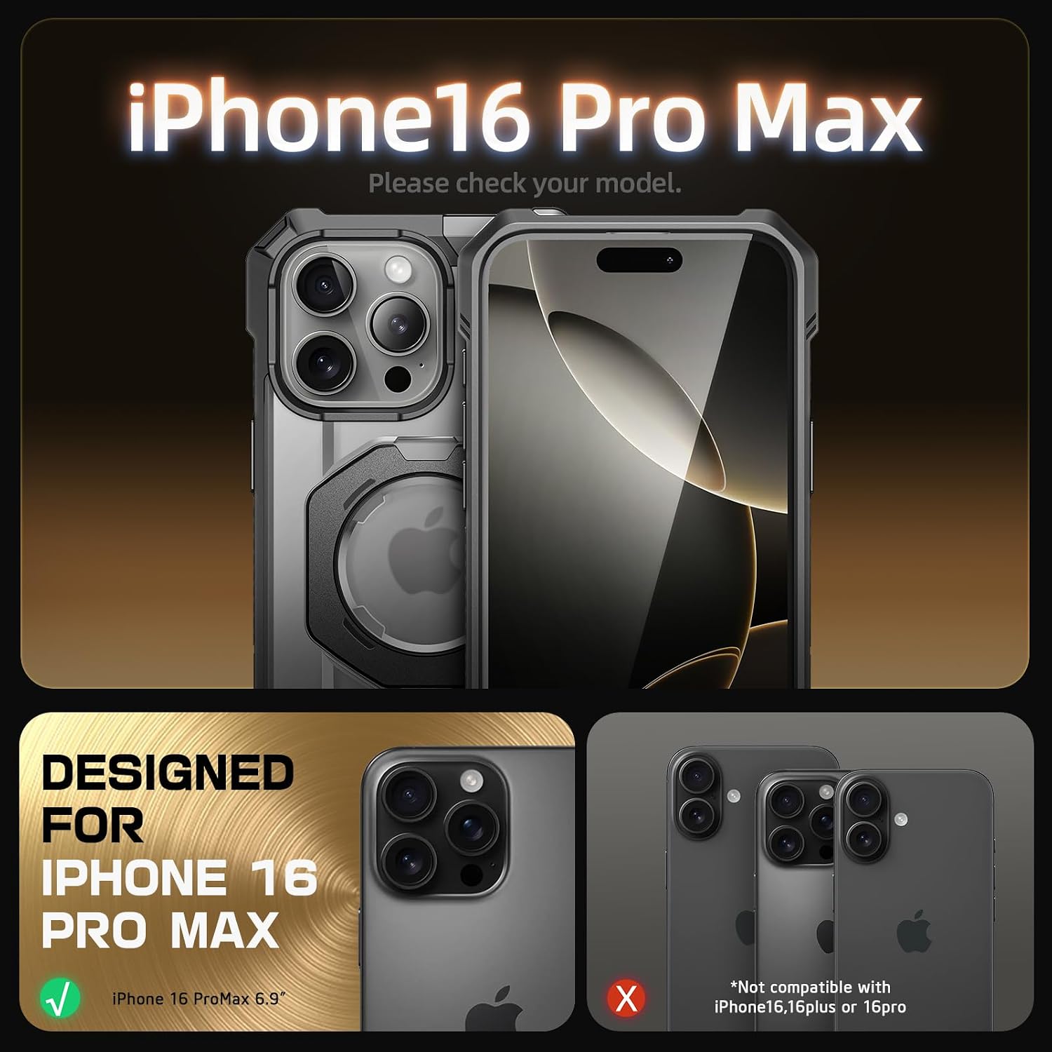 Detalle 2 de SUPCASE Unicorn Beetle Grip for iPhone 16 Pro Max