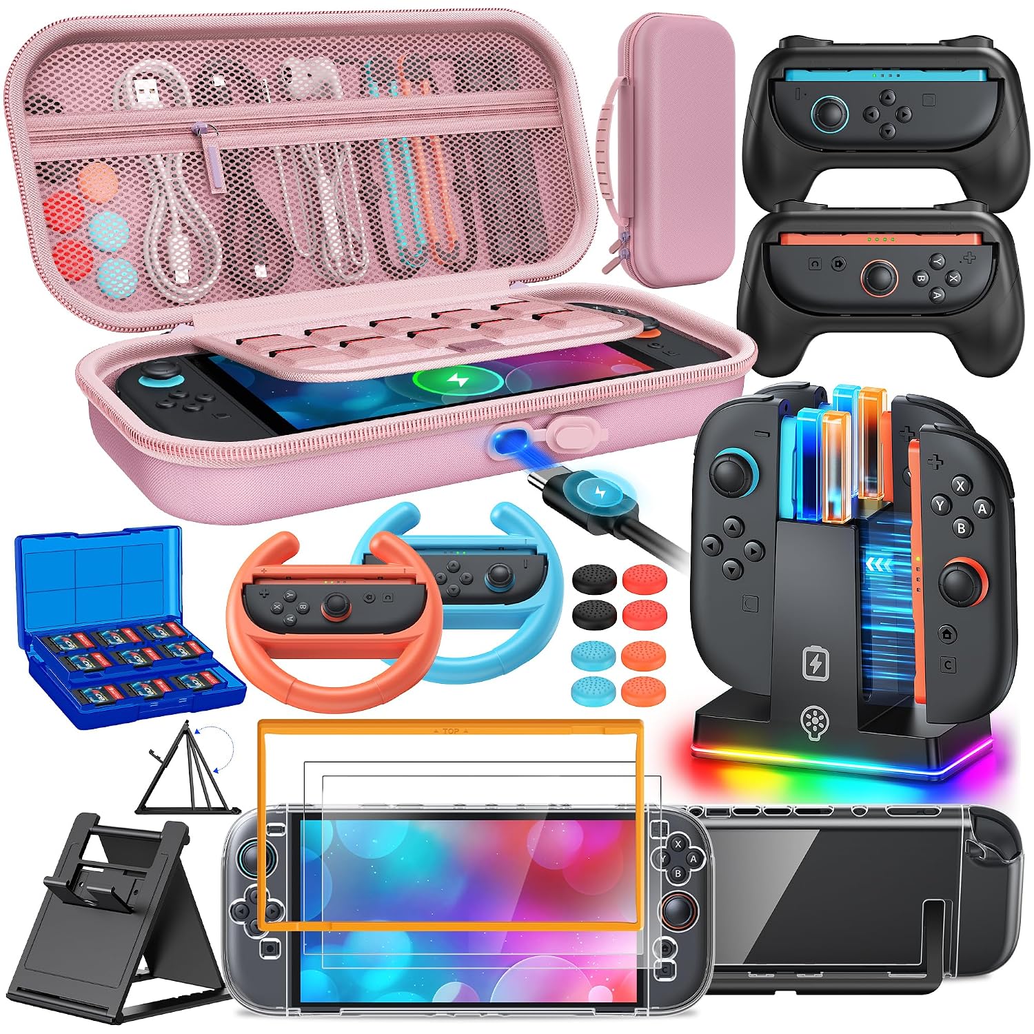 Detalle de FYOUNG Switch 2 23-in-1 Accessories Kit