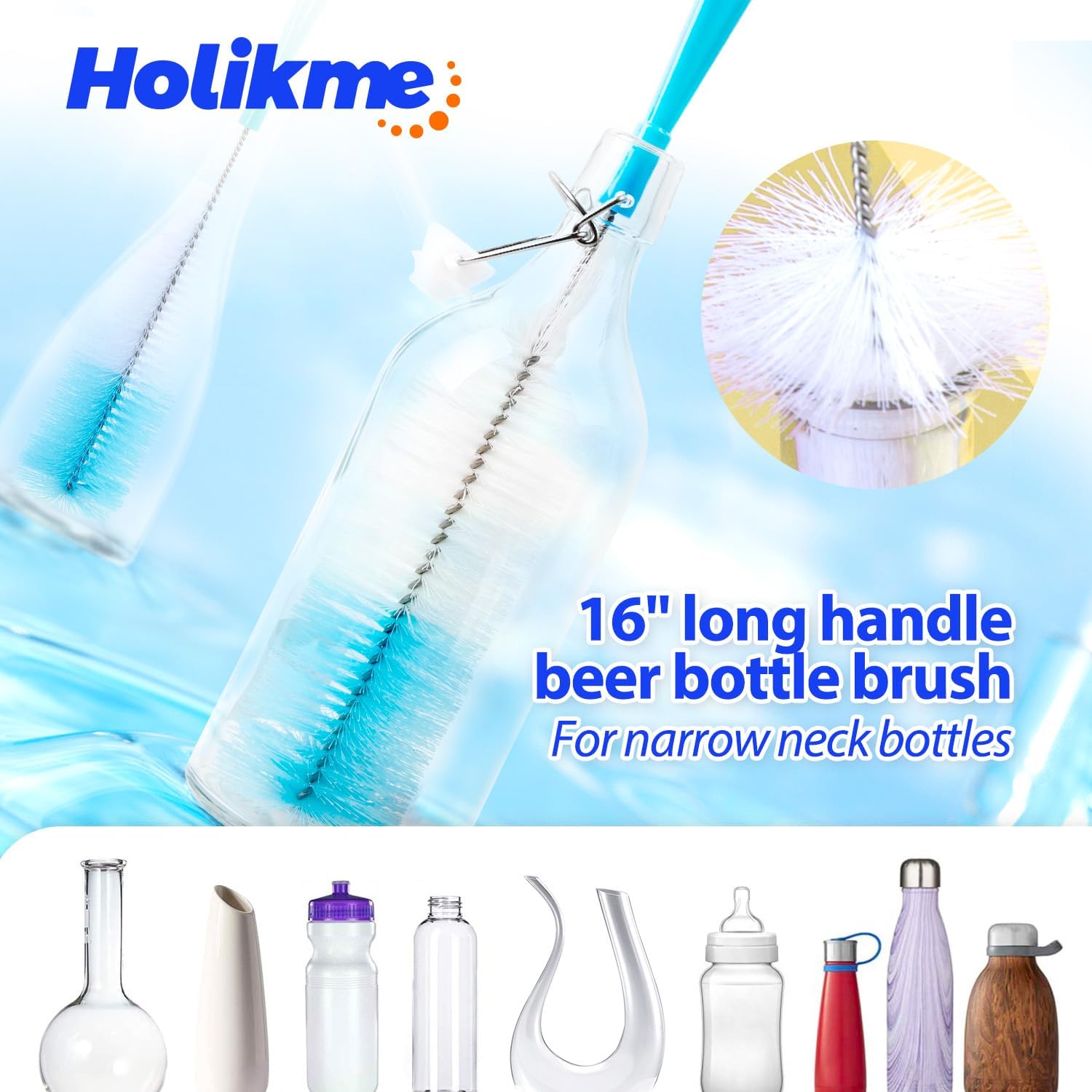 Detalle de Holikme Bottle Brush Set, 16-inch