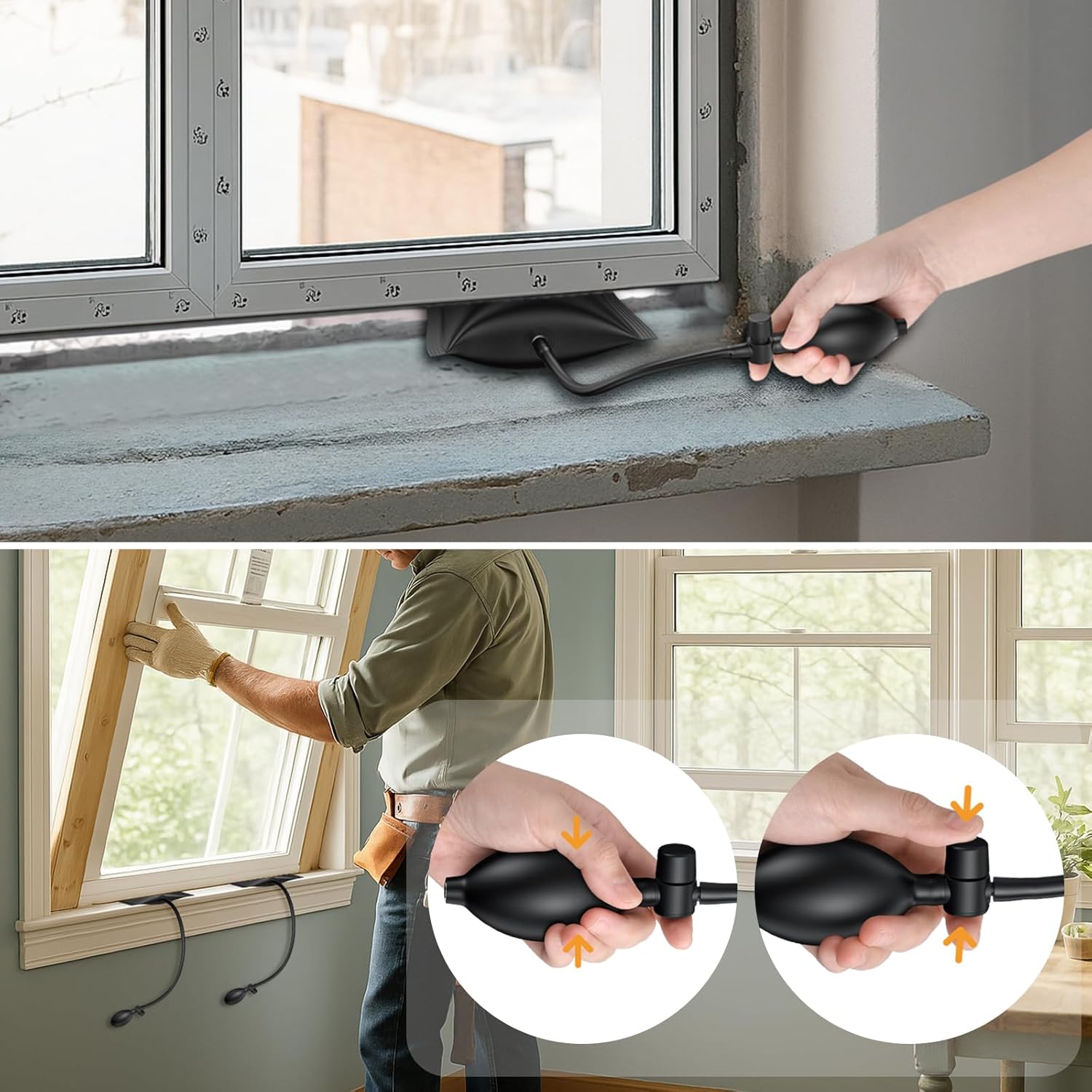 Thumbnail 3 de Maxetodo Set da 4 cuscini gonfiabili ad aria per sollevamento mobili e installazione porte/finestre