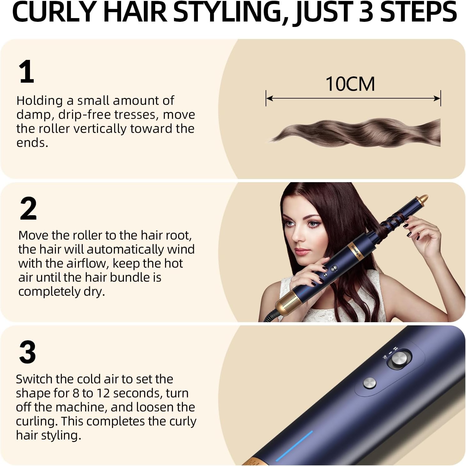 Thumbnail 6 de 4-in-1 Airstyler Hairstyler with Auto-Wrap Curling Iron and Blow-Dry Brush 💇♀