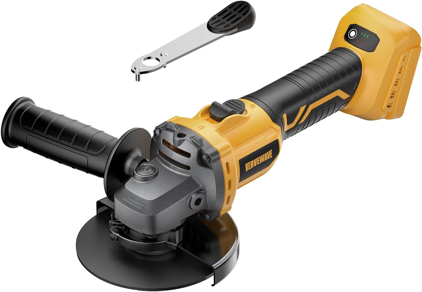 Detalle de VERVEWAVE Cordless Angle Grinder, 4-1/2-Inch