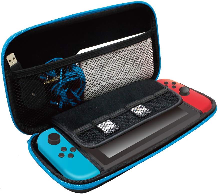 Detalle 2 de アローン ALG-NSEVBL Nintendo Switch用EVAポーチ 有機ELモデル対応・カード6枚収納