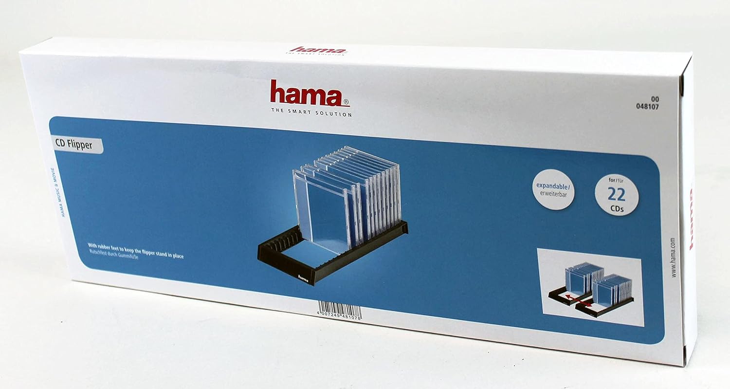 Thumbnail 2 de Hama CD Flipper Storage Unit for 22 CDs (Black) – 00048107