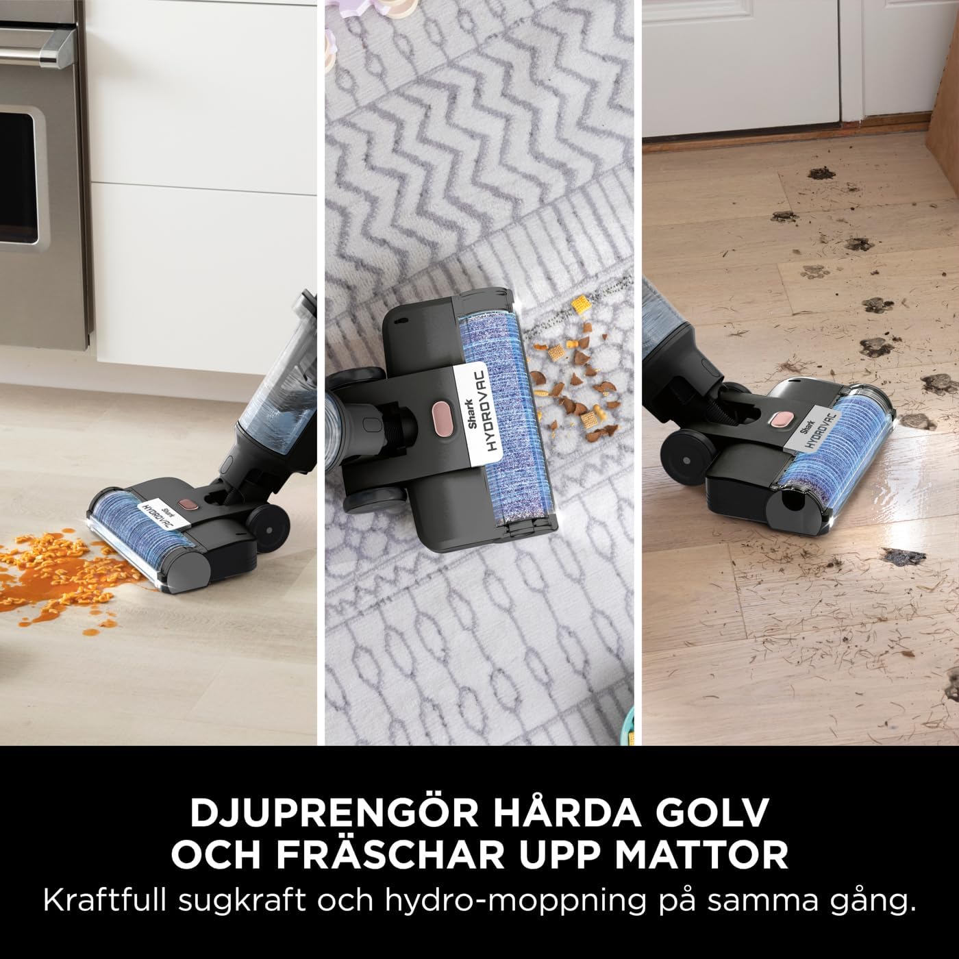 Detalle de Shark HydroVac WD210EU sladdlös golvrengörare för hårda golv