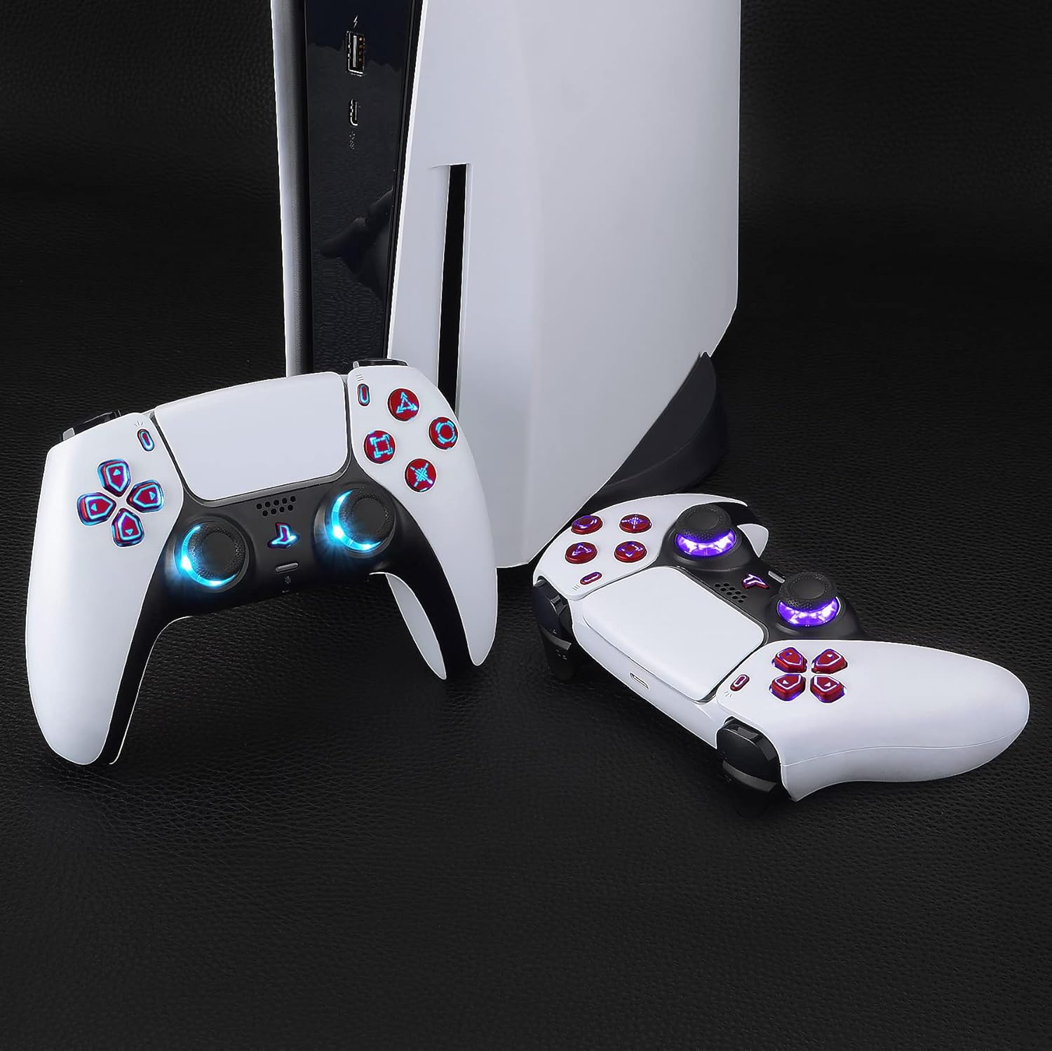 Thumbnail 5 de eXtremeRate LED Kit for PS5 BDM-030/040/050 — 7 Colours, 9 Modes Dpad, Buttons & 2 Thumbsticks (Scarlet Red)