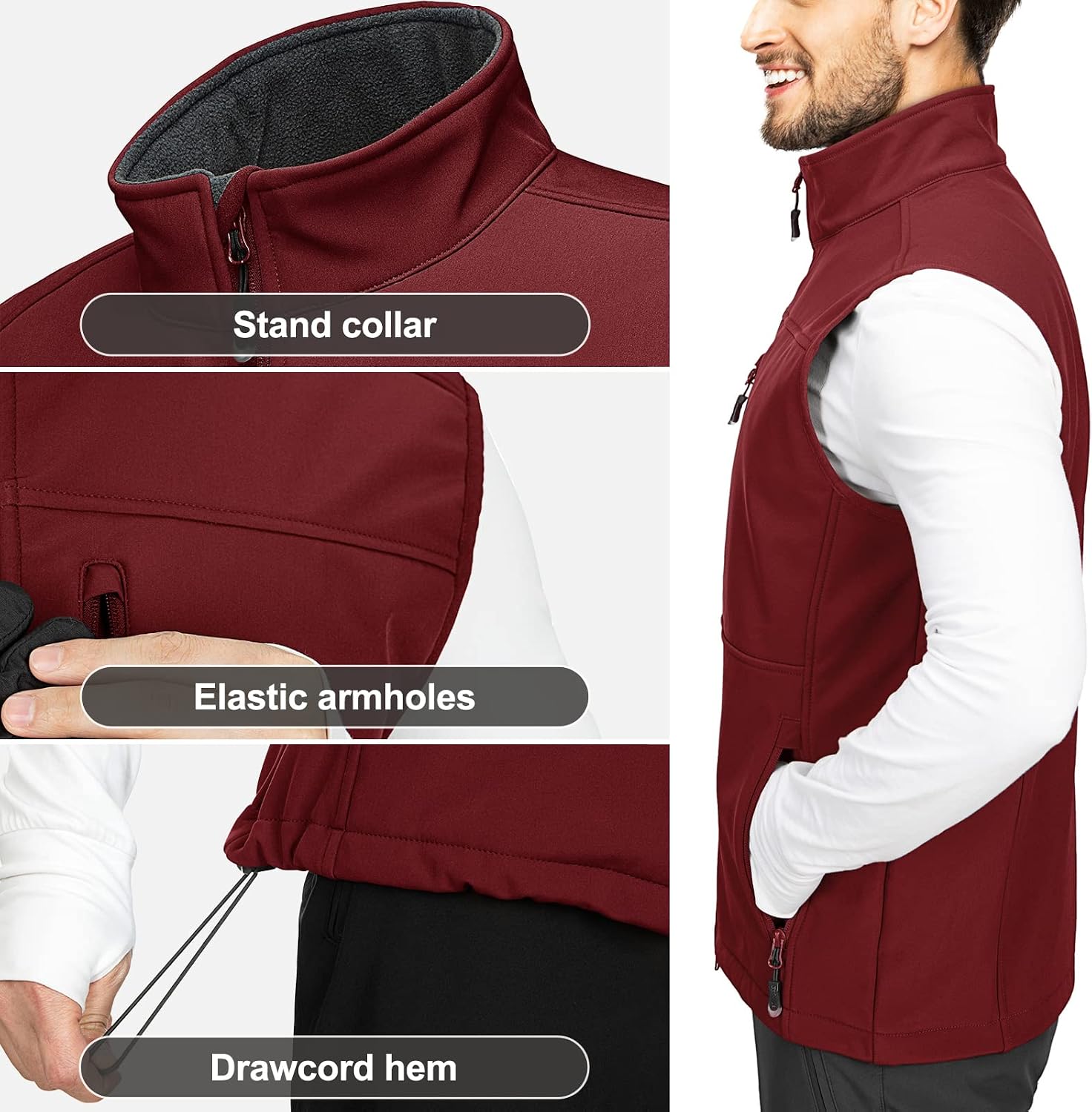 Detalle 2 de Weste für Herren mit Softshell 33.000ft