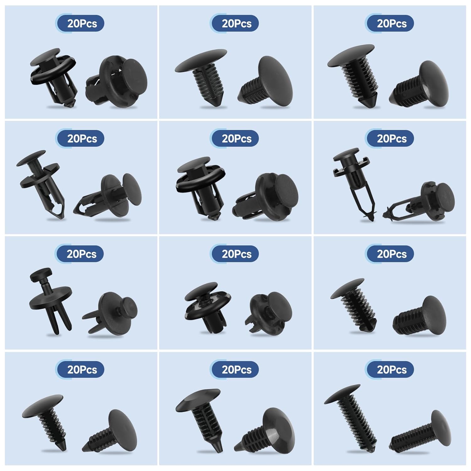 Detalle de Einesin 240PCS Car Push Retainer Clips & Auto Fasteners Assortment, Plastic Push Pin Rivets Expansion Screws Replacement Most Popular Sizes Auto Push Pin Rivets Set -Door Trim Panel Fender Clips (240)
Einesin 240PCS Car Push Retainer Clips & Auto Fast…