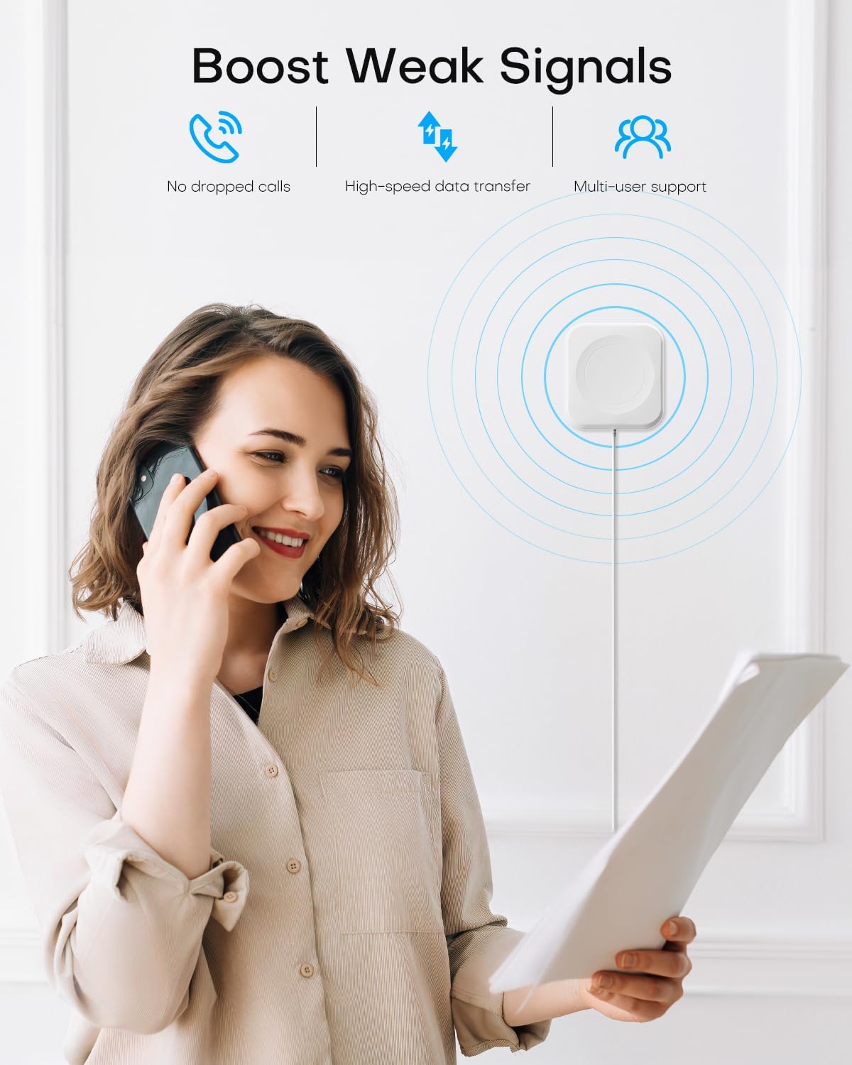 Detalle 2 de Cell Phone Signal Booster for Home Office 2500 sq ft