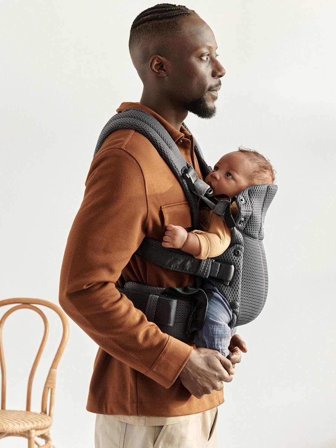 Thumbnail 2 de BabyBjörn Porte-bébé Harmony Mesh 3D Gris-Beige – portage physiologique et confort quotidien
