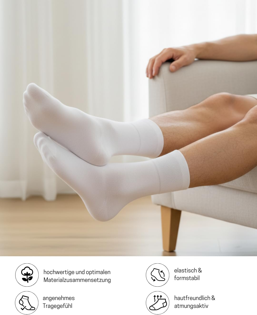 Thumbnail 4 de sockenkauf24 Diabetikersocken 97% Baumwolle (6 Paar)