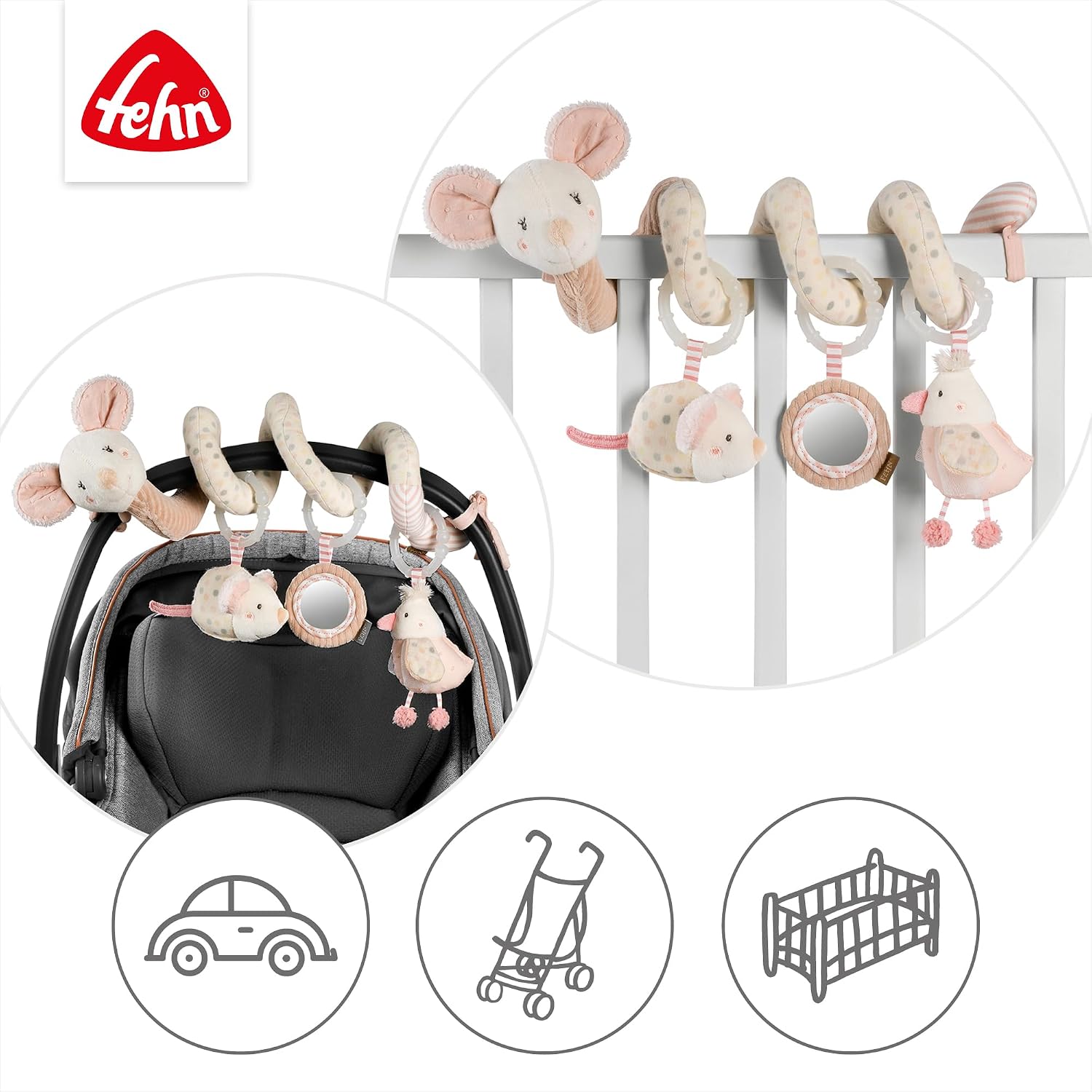 Thumbnail 4 de Fehn Activity-Spirale Maus Motorikspielzeug fĂŒr Babys đČ