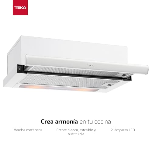 Detalle de Teka TL 6420.2 WH campana telescópica 360 m3/h