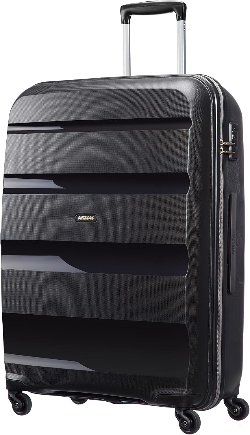 Detalle de American Tourister BON AIR Spinner L 75 cm – Valigia nera 91 L in polipropilene, sicurezza TSA