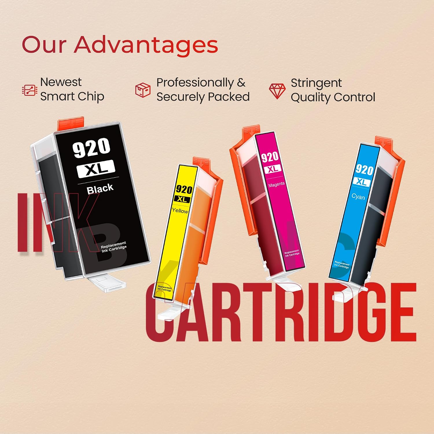 Detalle de Ejet 920XL Ink Cartridges 8-Pack