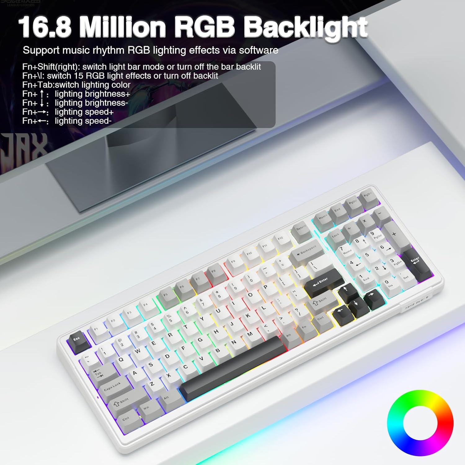 Thumbnail 6 de AULA F99 Wireless Mechanical Keyboard 8000mAh