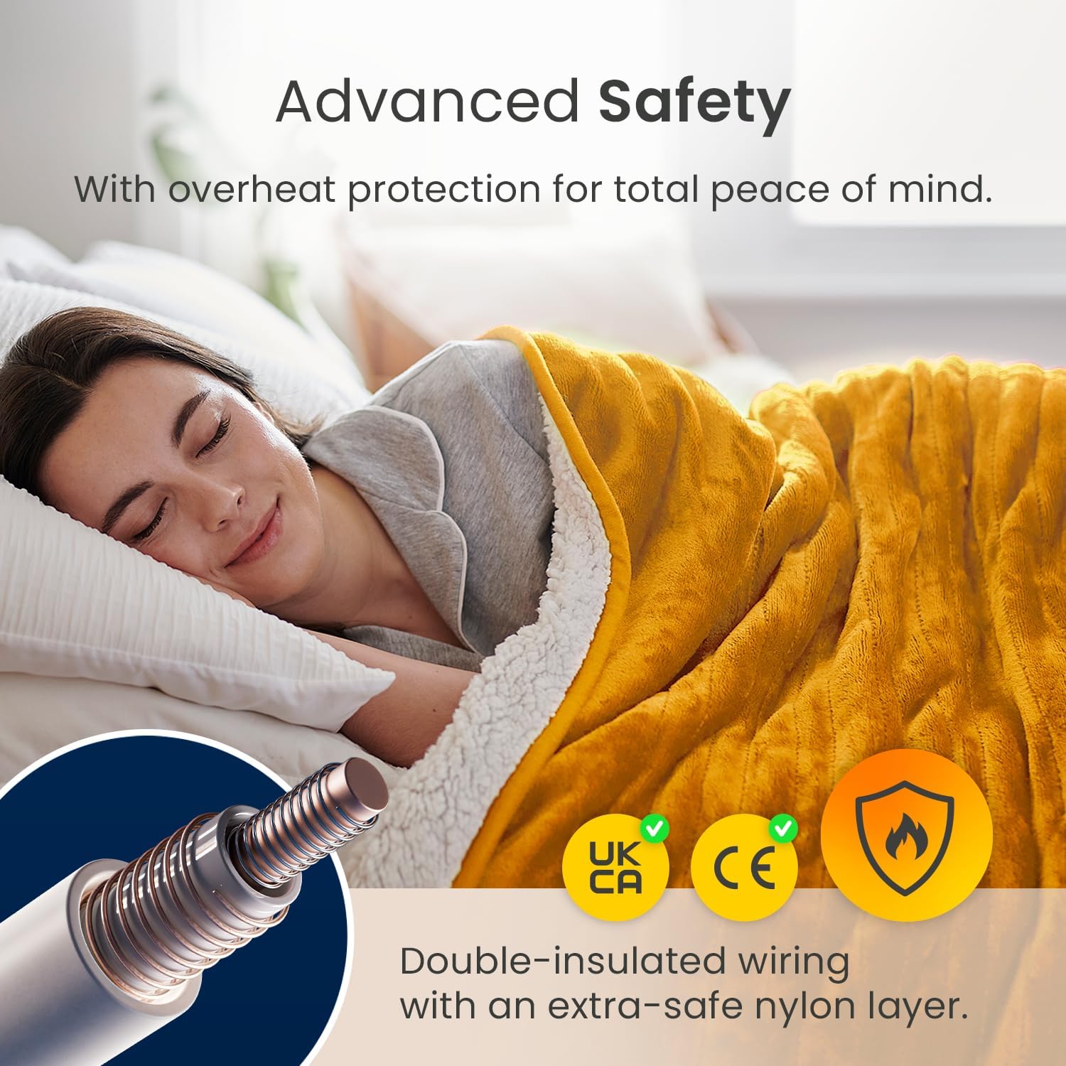 Thumbnail 5 de Cosi Home Luxury Heated Throw 10-settings