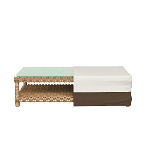 Detalle 2 de Amazon Basics Funda para mesa de café Beige bronceado 🛋