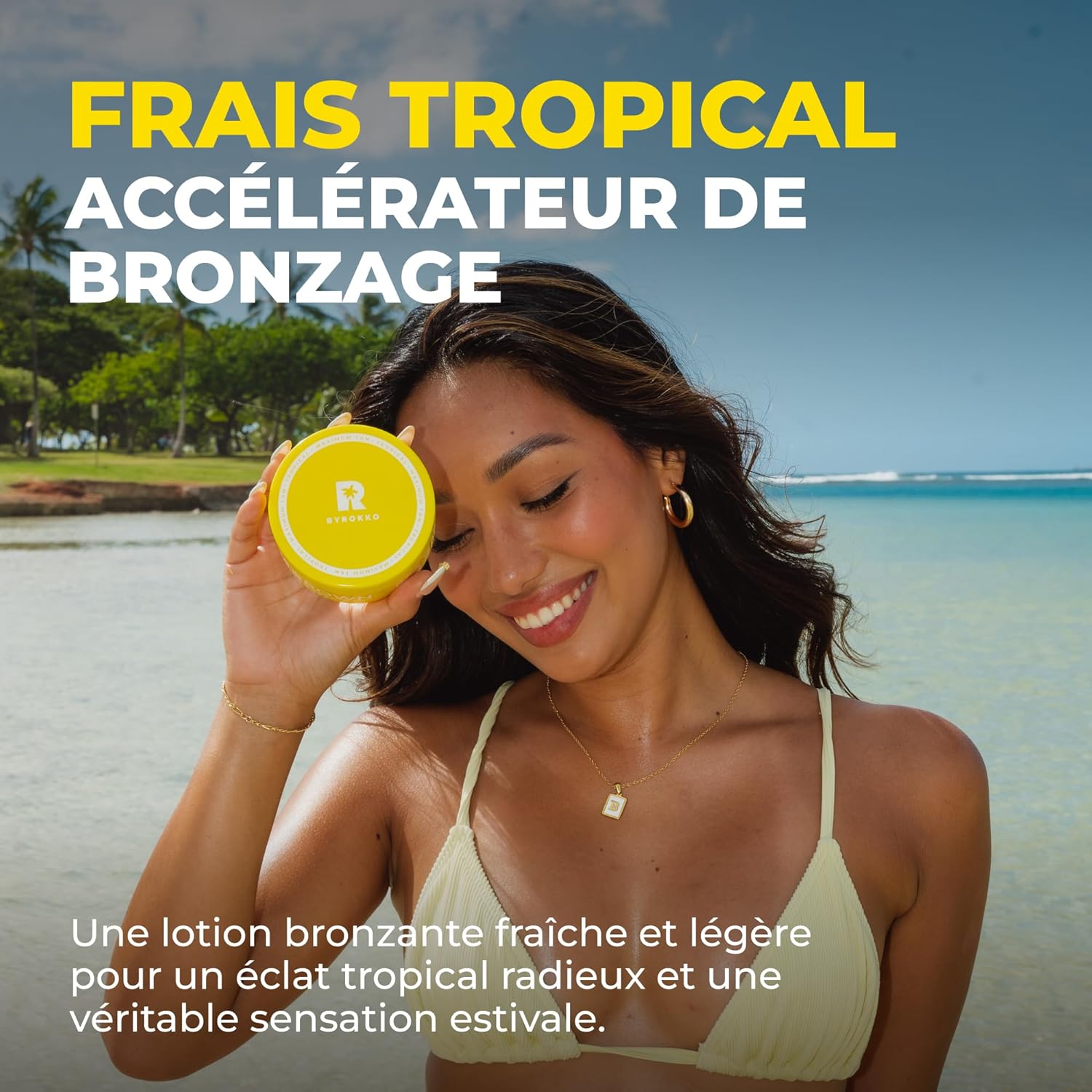 Thumbnail 4 de BYROKKO Shine Brown Tropical Accélérateur de Bronzage (190 g) – Crème solaire hydratante pour un bronzage rapide et durable