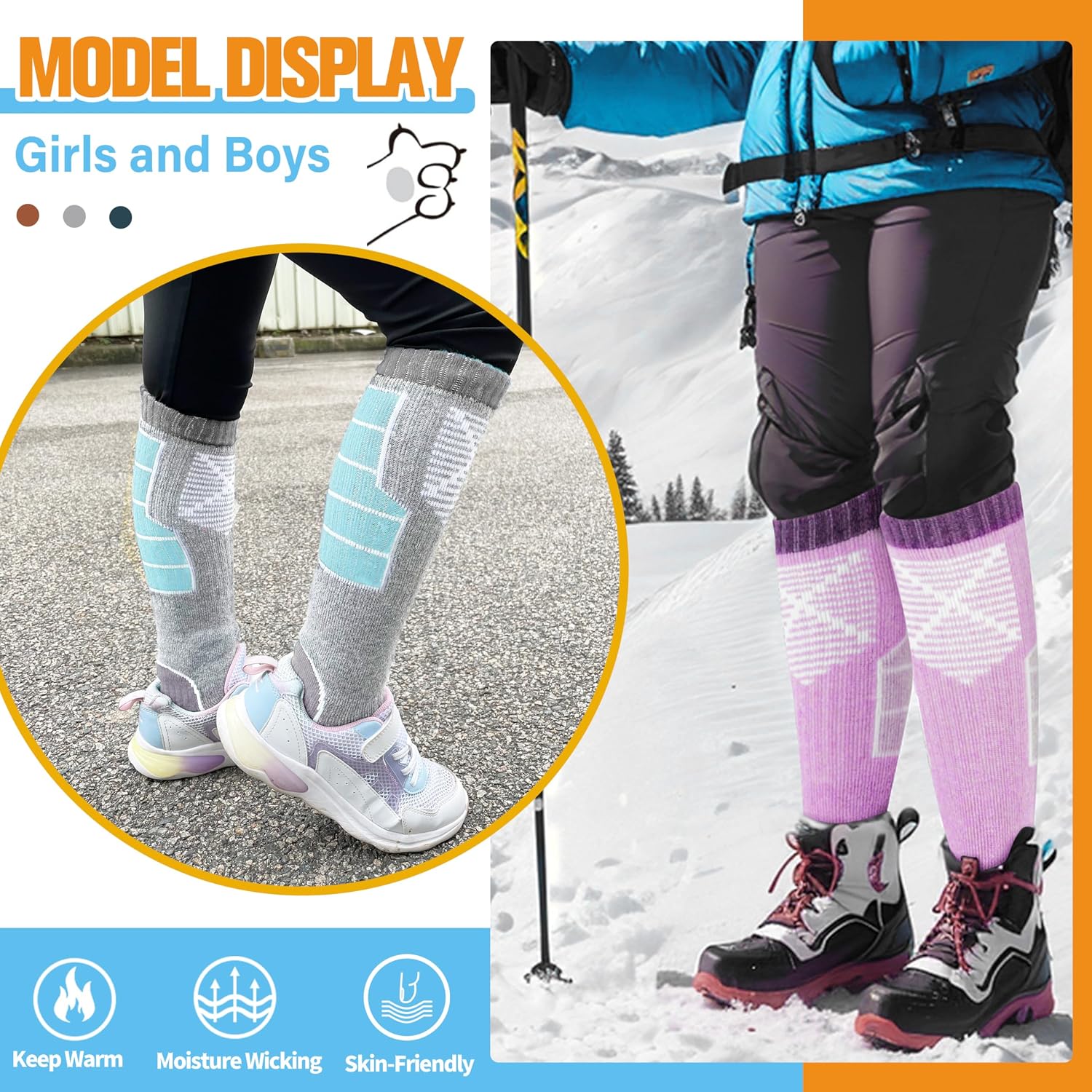 Thumbnail 5 de Anlisim Merino Wool Ski Socks 3-Pack