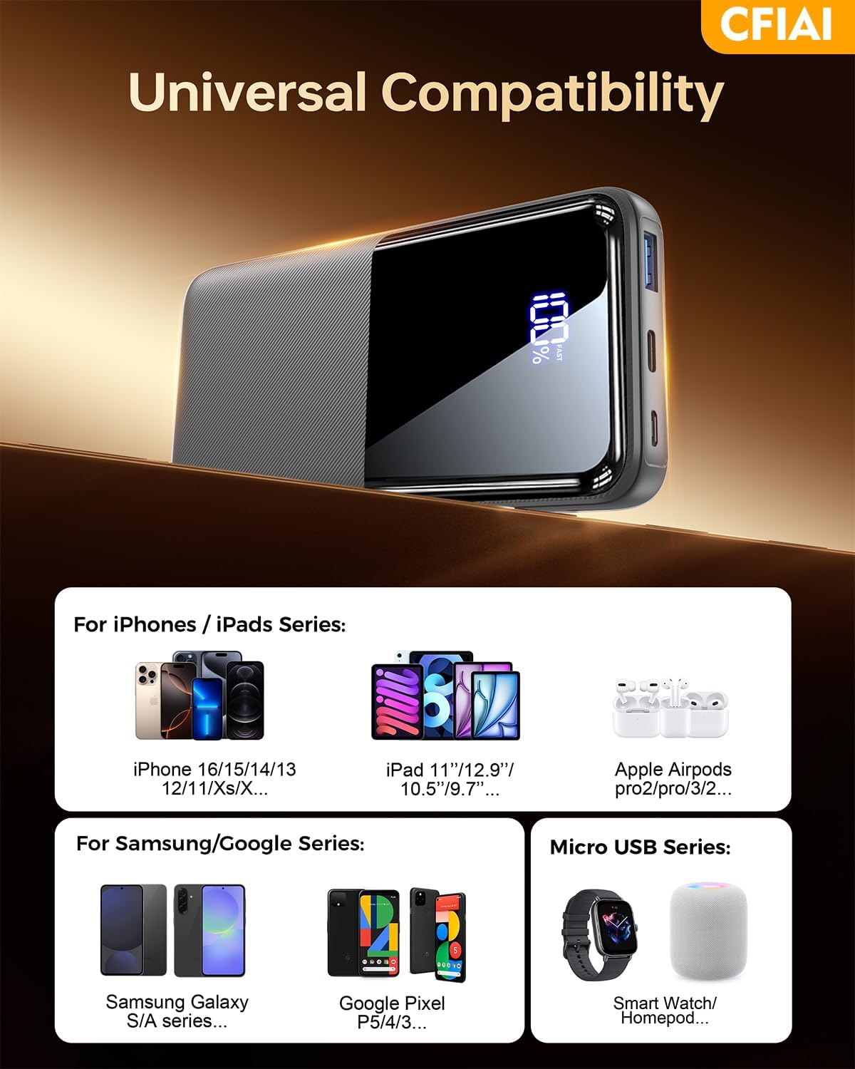 Thumbnail 6 de CFIAI PB-08 Power Bank 15000mAh